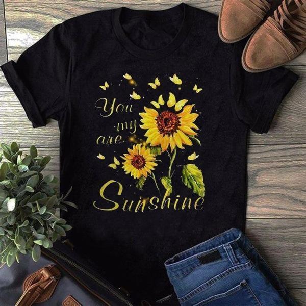 Sunshine Print Women Summer T Shirt