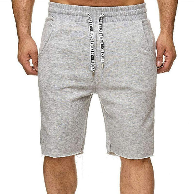 Men's Beach Solid Color Cotton Shorts